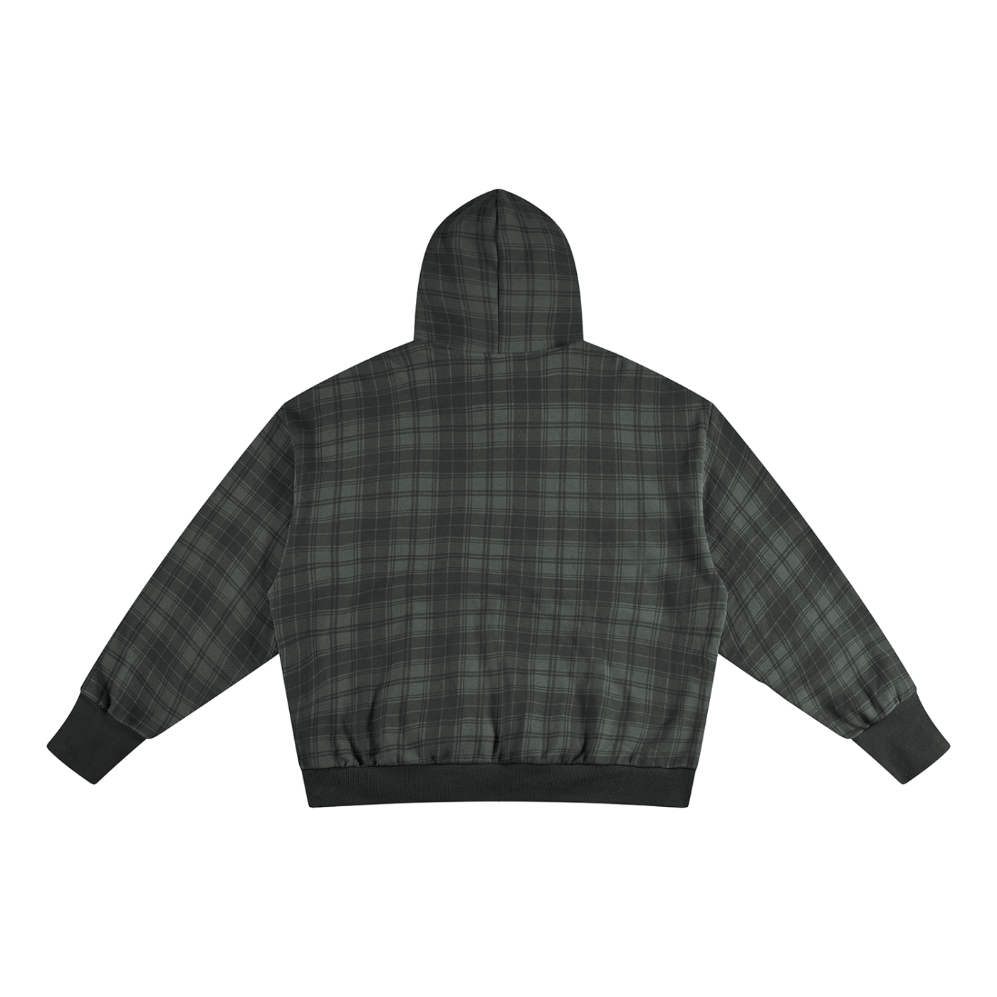 Plaid Script Hoodie