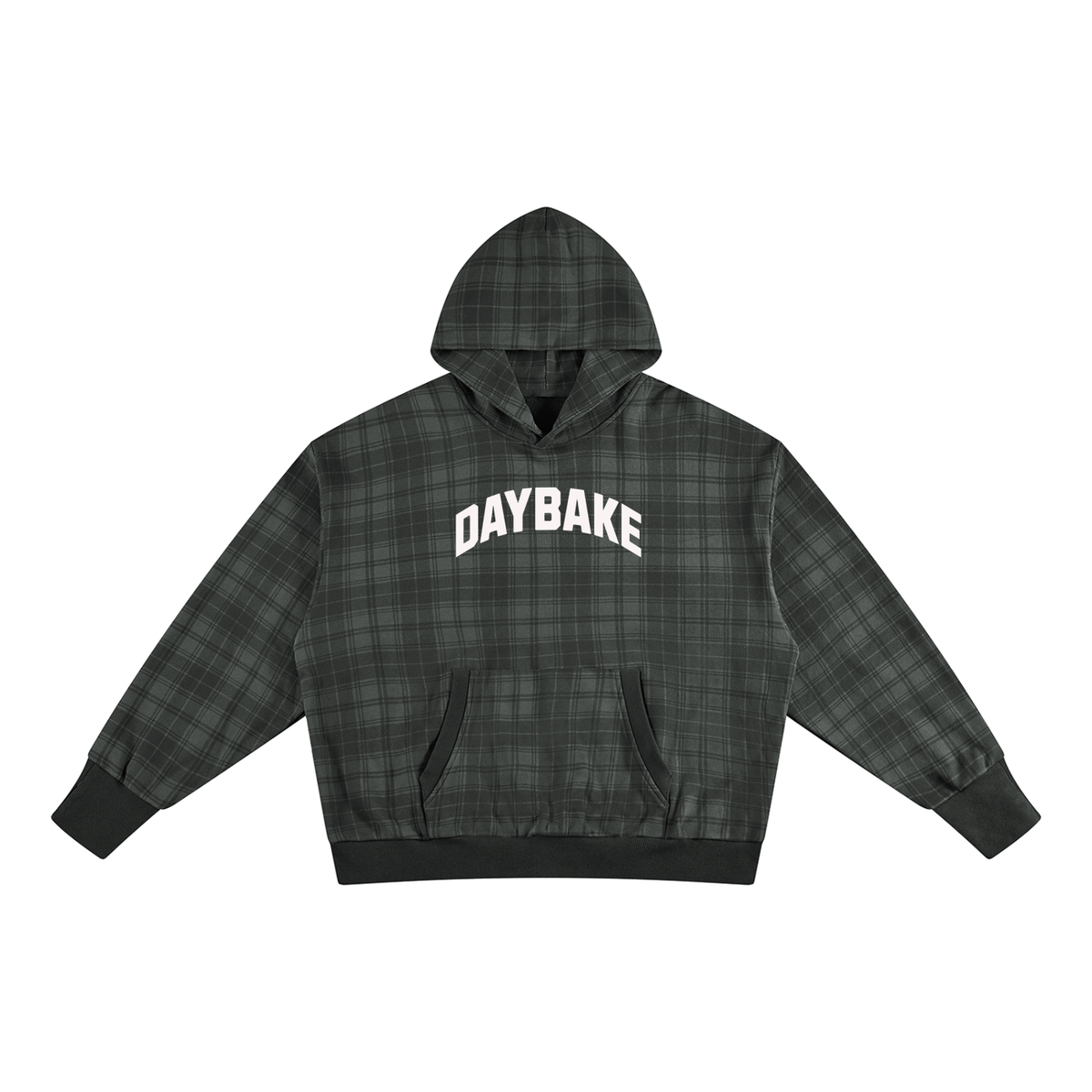 Plaid Script Hoodie