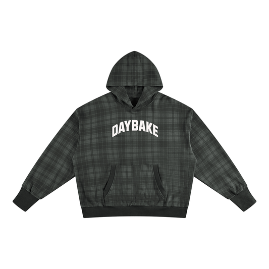 Plaid Script Hoodie